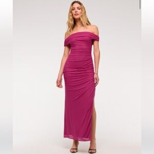 BNWT Abercrombie & Fitch Strapless Magenta Dress, LP